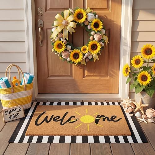 Tinideya 2 23.6 X 35.4 Inches Golden Sun Black White and Brown by Tinideya