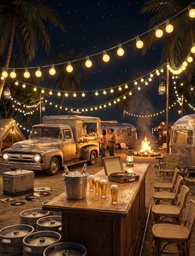 Abeja G40 Outdoor String Light, 25FT Frosted White Christmas String Lights with 27 Frosted White Bulbs, G40 Globe Patio String Lights for Backyard Porch Balcony Party Wedding Umbrella-5W Green Wire - Image 7