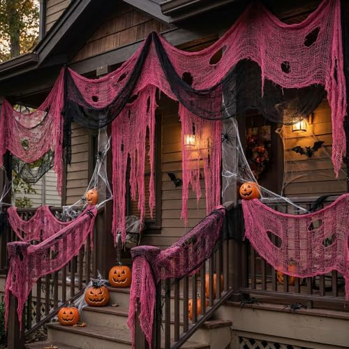 10 Pcs Halloween Creepy Cloth, 72 x 30 Inch Scary Spooky Fabric Cloth - Image 7