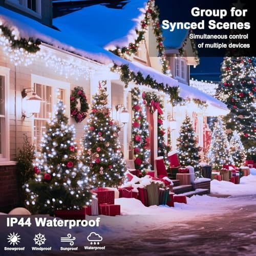 393 FT Christmas Light 1000 LED Xmas Lights Outdoor LED Christams String Lights Waterproof 8 Modes & Timer, Fairy Lights Plug in for Weeding, Patio, Party, Holiday,Christmas Decor (Cool White) - Image 5