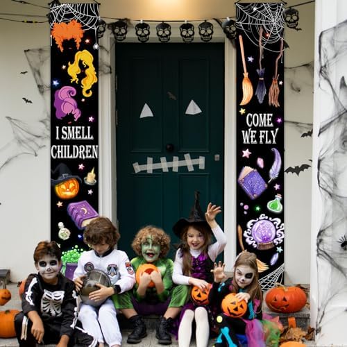 Halloween Banner Decorations Outdoor, Hocus Pocus Decor Halloween Porch Banner Sign Halloween Porch Front Door Decorations, 71 x 12 Inches - Image 6
