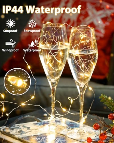 4 Pack 60 LED Fairy Lights Battery Operated with Timer, 20 FT String Lights - Image 5