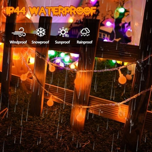 Connectable 43FT 100LED Globe String Lights Indoor, Halloween Lights - Image 2