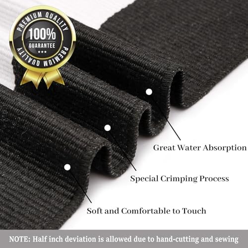 KILOCOCO Black White Striped Rug 5x7 Area Rug for Living Room Washable Rugs - Image 4