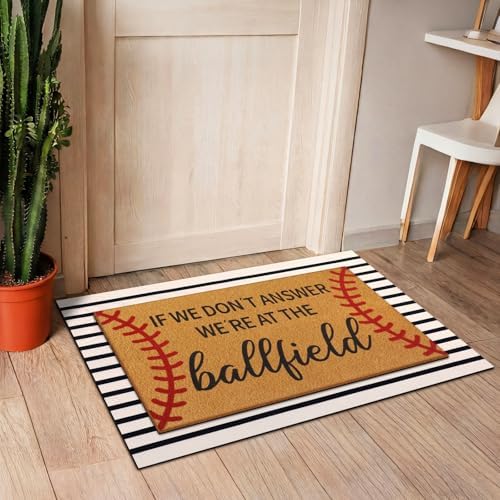 Tinideya 2 23.6 X 35.4 Inches Baseball Theme Black White Brown - Image 6