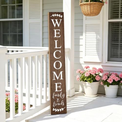 Farmhouse Welcome Sign for Front Door Standing 47" - Image 4