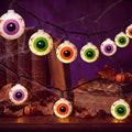 GOOTHY Halloween Eyeball String Lights 8.5Ft Halloween Decorative String Lights with 10 Incandescent Multicolor Eyeball Lights for Party, Christmas, Carnival, Celebration Indoor/Outdoor Decor by Goothy
