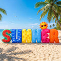6.56 Ft Summer Inflatable Decoration LED Lighted Inflatables by Vertintong