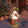 BRIGHTDECK Christmas Santa Claus Yard Sign Stake Lights Outdoor Decorations by BRIGHTDECK