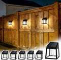 GIGALUMI Solar Fence Lights, 6 Pack Fence Outdoor Waterproof Lights Solar Powered, Warm White Yard Decorations for Garden, Post, Front Door, Backyard, Porch, Deck by GIGALUMI