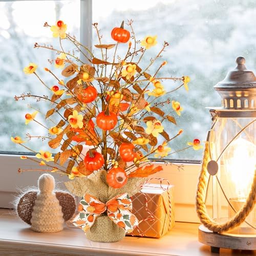 Joyhalo 2 Pack Lighted Christmas Tree Tabletop with LED Battery Operated - Image 3