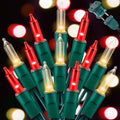 LAMPHOME 100 Count Red Clear Christmas Lights, Green Wire 20Ft Incandescent Holiday String Light Set for Indoor Outdoor Use Christmas Tree, Halloween, Valentine Wedding Lighting Decoration by ULL