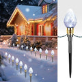 2 Pack Strawberry C9 Christmas Pathway Lights Outdoor, Total 34.8 Feet by Brightown