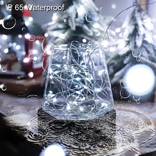 Solar Fairy String Lights, Cool White, 100Led, Outdoor Waterproof - Image 3