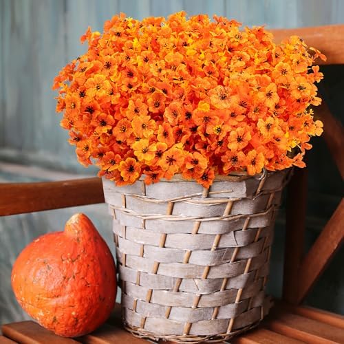 ColoPlay 18 Bundles Artificial Mums for Outdoors, Fake Flowers Fall Decor - Image 6