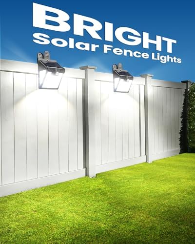 160LEDs Clip on Solar Lights Outdoor, Motion Sensor Outdoor Lights, Clip on Solar Fence Lights Outdoor, IP65 Waterproof Solar Lights for Deck Yard Garden Camping (4 Pack) - Image 6
