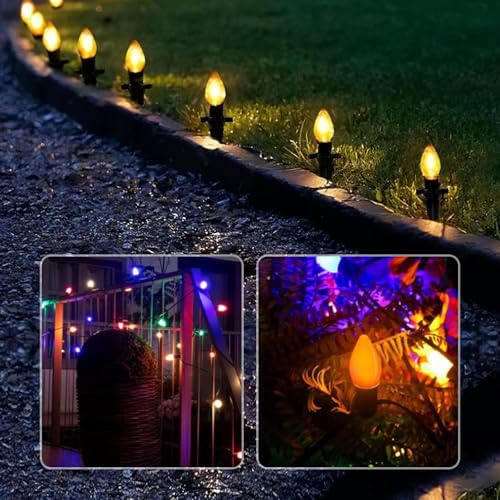 100 Pack Christmas Light Stakes, 4.5 Inch Lighting Stakes for C7 C9 Christmas Lights Outdoor, Yard Stakes,Garden,Lawn,Pathway, Patio, Path, Walkway, Christmas Decoration Green - Image 7