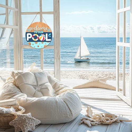 Welcome to Our Pool Sign - Image 5
