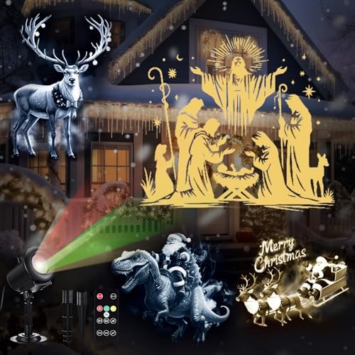 Aurelema 12 in 1 Halloween and Christmas Projector Lights by Aurelema