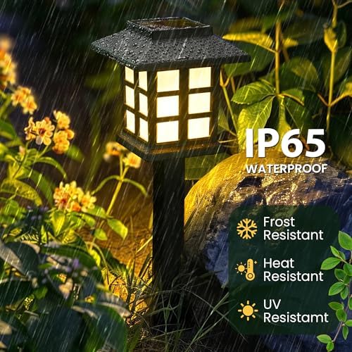GIGALUMI Solar Lights Outdoor Waterproof 16 Pack, LED Garden Decor - Image 2