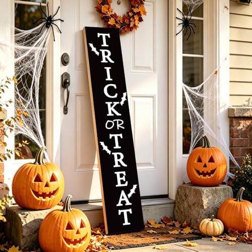 Halloween Porch Decor Door Decorations Outdoor Wooden Porch Sign 46.8 Inch - Image 6
