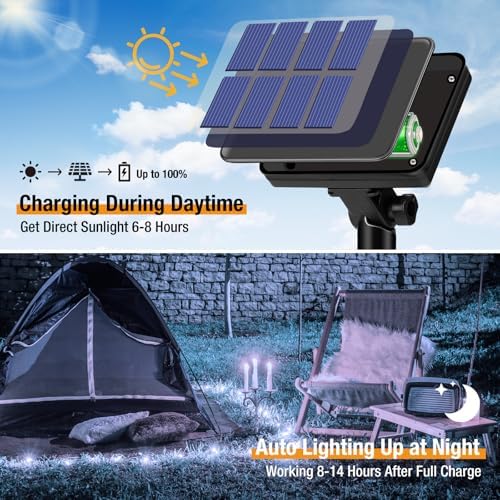 btfarm 8 Pack Solar String Lights Outdoor, Total 640LED 264FT Solar Fairy Lights Waterproof 8 Modes, Copper Wire Twinkle Lights Solar for Outside Garden Patio Tree Xmas Wedding Party Decor, Cool White - Image 3