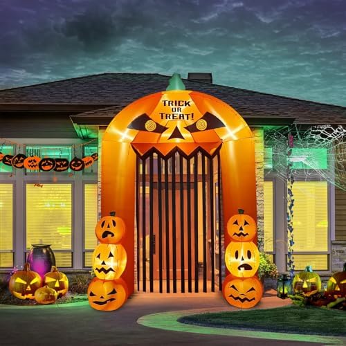 9.5 Feet Halloween Inflatable Arch, Kalolary Pumpkin Inflatables Archway by Kalolary