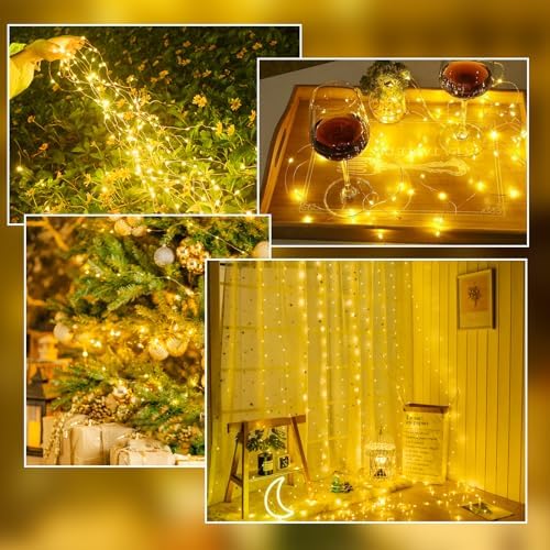 8 Pack Fairy Lights Battery Operated 16FT 50 LED String Lights Warm White - Image 5