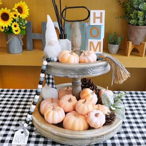 Winlyn 12 Pcs Harvest Orange Artificial Pumpkins Fall Faux Pumpkins Light Orange Decorative Pumpkins Fake Foam Pumpkins for Thanksgiving Party Halloween Autumn Wedding Centerpiece Table Wreath Décor - Image 5