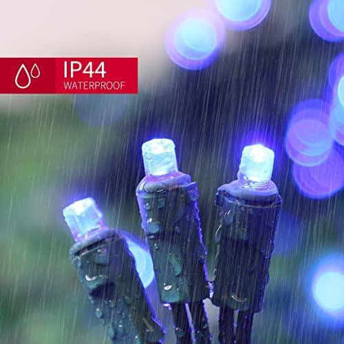 LAMPHOME Blue Christmas Lights,300LED 64.8ft UL Certified Mini Bulb String Lights, Hanukkah Traditional Light for Outdoor Christmas Tree Garden Holiday Party Patio Wedding Garland Decor - Image 3