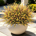 12 Pcs Fake Fall Plants Artificial Monkey Grass for Outdoors Planter Decor by Ammyoo
