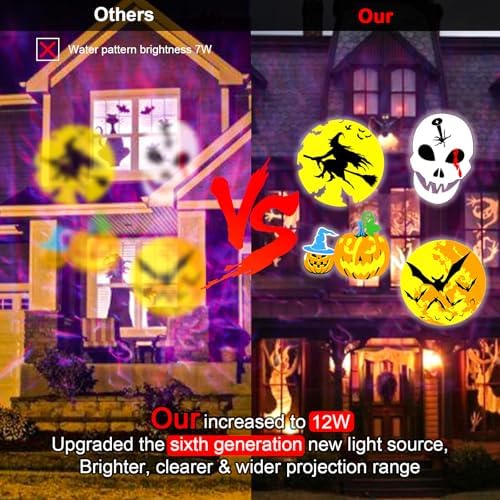 Halloween Projector Lights Outdoor, Snowflake Christmas Projector Lights - Image 5