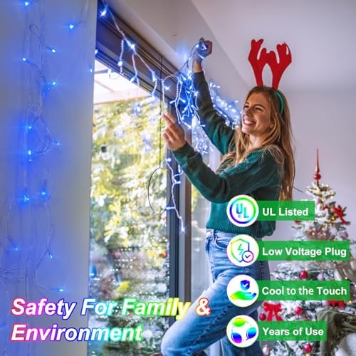82FT 810 LED Outdoor Christmas Lights - 180 Ice Drops, 12 Pro Modes - Image 4