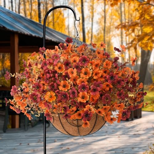 INQCMY Artificial Fake Fall Plants Flowers for Outdoor Outside Decoration - Image 5