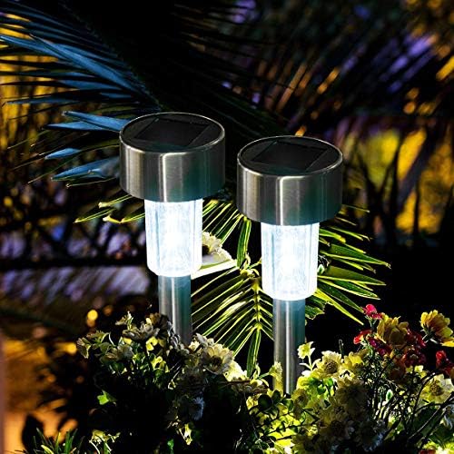 SOLPEX Solar Garden Lights Outdoor, 6 Color 12 Pack Stainless Steel Led Pathway Lights,Halloween/Christmas Solar Decorative，Christmas Decor for Patio, Lawn, Yard,Landscape and Walkway - Image 2