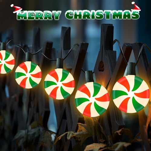 Ultimate Unicorn Christmas Lollipop Pathway Lights Red & Green, with Stakes - Image 2