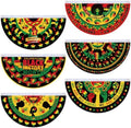 6 Pcs Juneteenth Bunting Flag African Americans Garden Fan Flag Juneteenth Half Fan Banner Decoration for June 19th Memorial Day Holiday Indoor Outdoor Yard, 1.5 x 3 ft by Windkream