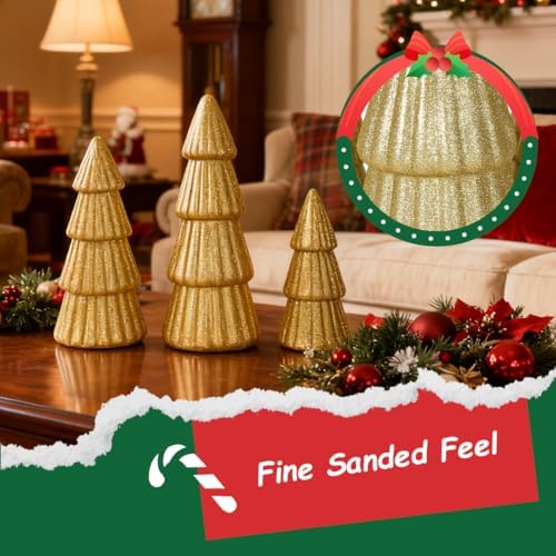 Joyhalo Gold Tabletop Christmas Trees - Image 3