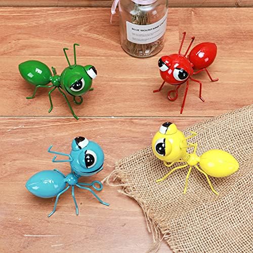 Cruis Cuka Metal Yard Art Garden Decorative Cute Ant Outdoor Wall Sculptures-Set of 4 - Image 4