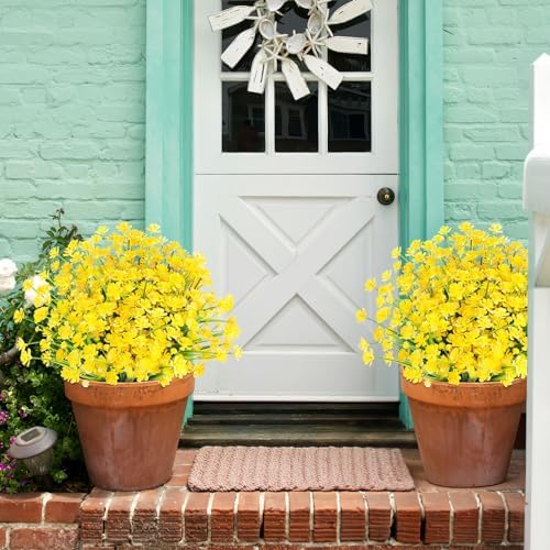 AGIRL Artificial Flowers Outdoor UV Resistant Fake Plant Garden Patio Decor - Image 6