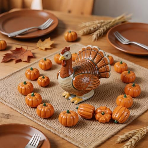 winemana 80Pcs Mini Pumpkins for Crafts, Fall Decorations for Home, Orange - Image 5