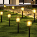 16-Pack Solar Lights Outdoor (Extra-Bright & Auto On/Off), Solar Powered Garden Lights, Outdoor Waterproof Solar Pathway Lights for Patio, Path, Yard, Landscape, Driveway, Walkway Decor (Warm White) by Albelt