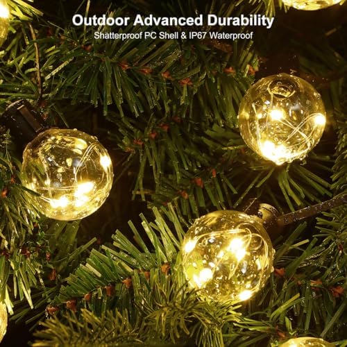 100ft Outdoor String Lights, 40 LED Bulbs Patio Lights with Timer - Image 5