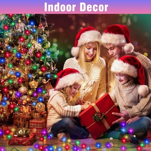Nisocy 400FT Multicolor Christmas String Lights with Remote, Green Wire LED Mini Lights, 8 Modes, Timer, Plug-in Indoor Outdoor Lights for Large Trees, Fences, Yard, Parties and Holiday Decor - Image 4
