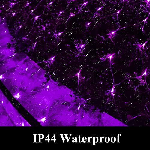 240LED Net Light Halloween Decor Mesh Lights, Tree Warp Fairy Lights Outdoor Hanging String Light for Home, Bedroom, Christmas, Garden, Walkway, Bushes Decor-9.8ft x 6.6ft(Purple) - Image 3