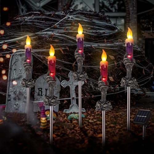 Halloween Decorations Outdoor, Solar Pathway Lights, 10 Pack - Image 6