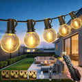 30FT Outdoor String Lights with Remote, Waterproof Connectable Dimmable G40 Patio Lights with 12+1 Shatterproof Edison LED Bulbs Plug in, Hanging Light for Outside Backyard Deck Garage Decor by Ccinny