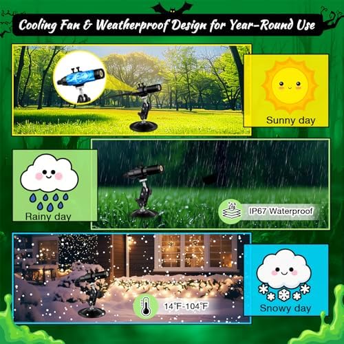 Green Laser Line Projector for Halloween Swamp Party Decoration - Image 5