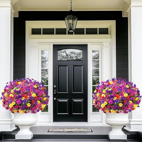 Yastouay Artificial Flowers for Outdoors, 14 Bundles Realistic Fake Flowers - Image 5