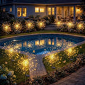 Solar Firework Lights, 10 Pack 120 LEDs 8 Lighting Modes Solar Fairy Garden Lights Outdoor Waterproof for Yard Patio Walkway Pathway Party Wedding Balcony Decorative- Warm White by Fairdeer